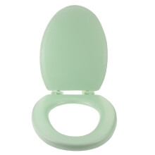 Soft Close Oval Toilet Seat Foam Cushion Splash Proof Light Green