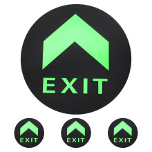 4Pcs Removable Glow in Dark Floor Arrow Stickers for Emergency Exit
