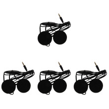 4St Zwarte Motorfiets Headset Met Microfoon, Winddicht En Comfortabel