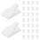 50Pcs White Plastic Jewelry Display Stand for Single Ring Presentation 1