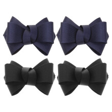 4Pcs Multi Color Fabric Bow Shoe Charms for DIY High Heels and Flats