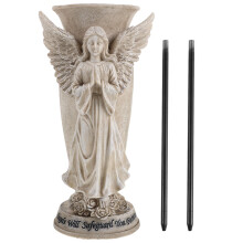Beige Burial Plot Flower Vase Ground Installation
