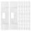 25Pcs Metal Vertical Blind Replacement Tabs White for Home Use 1