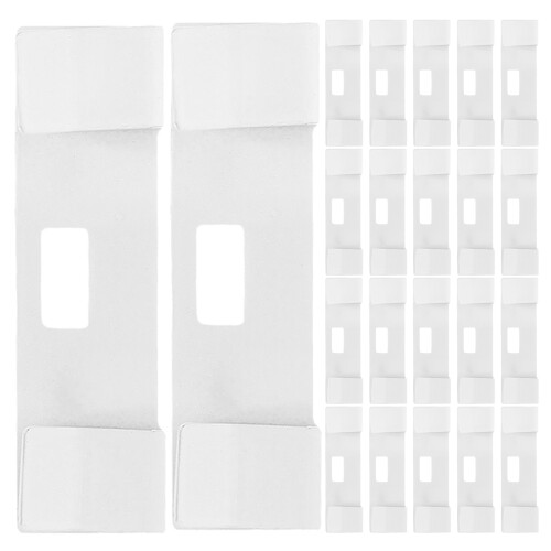 25Pcs Metal Vertical Blind Replacement Tabs White for Home Use