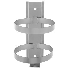 Silver Metal Fire Extinguisher Wall Bracket Secure Home Mount