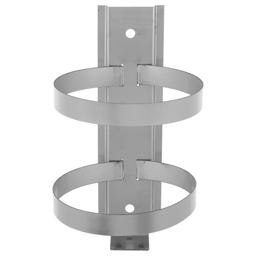 Silver Metal Fire Extinguisher Wall Bracket Secure Home Mount