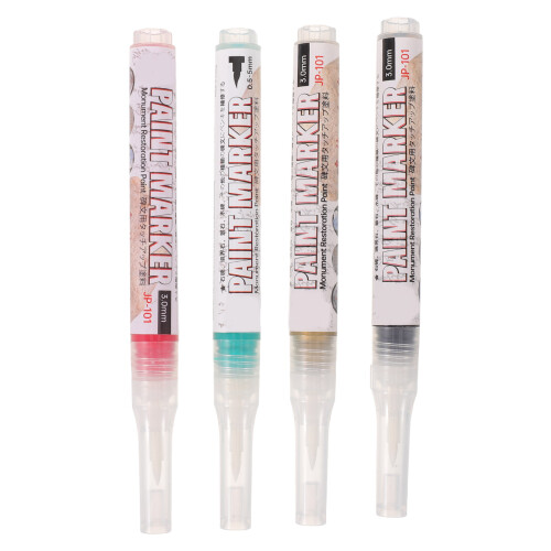 4Pcs Weatherproof Oil-Based Paint Markers for Headstone