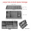 Multipurpose Rubber Countertop Holder With Dividers Ideal-Gray 4