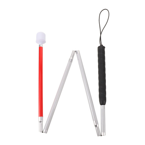 Compacte Inklapbare Blindenstok Aluminium Lichtgewicht Ontwerp