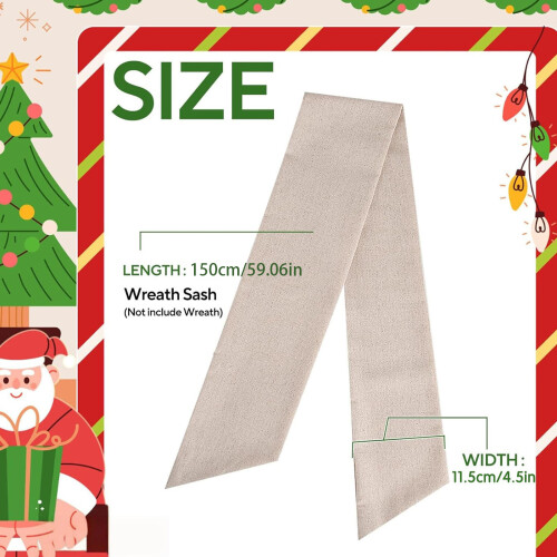 Wreath Sash 122cm Polyester Ribbon For Wedding Anniversary-1 1