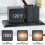 Modern LED Alarm Clock With Writing Instrument-Brown 6