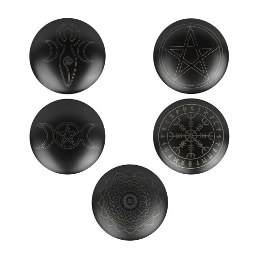 Artistic Black Metal Candle Base With Detailed Pattern-TYPE E1 1