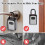 Χρηματοκιβώτιο με κλειδί ασφαλείας, αφαιρούμενο κιβώτιο κλειδαριών με συνδυασμό 5
