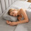Polyester Fiber Ear Hole Pillow For Side Support With-Black 2