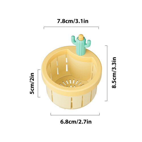 Passoire d'évier Cactus avec panier de vidange automatique (1 pièce) 2