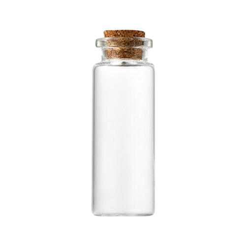 Mini üvegpalackok parafa dugóval 10ml 1