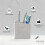 Effective Rubber Toothbrush Dispenser Made-white marble color 2