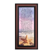 Ramă Starfish Story 15x30 cm – Față din sticlă, șevalet și perete