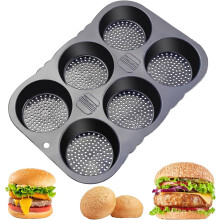 Forma de pão francês de silicone com alças e orifícios de ventilação.