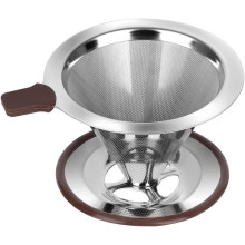 Filtre à café en acier inoxydable avec double micro-ondes