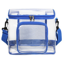 Borsa porta pranzo in PVC trasparente, 26x23x19 cm