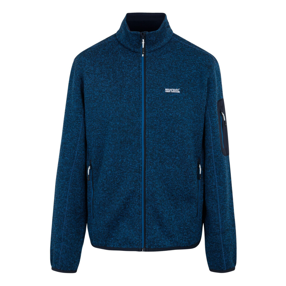 Regatta (Xxl, Snorkel ) Mens Newhill Marl Full Zip Fleece Jacket Blue