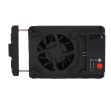 Kamera-Kühlventilator aus Aluminiumlegierung USB/E6-Batterie