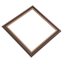Flytende ramme i kaffeharpikslerret, 35 x 35 x 2,5 cm