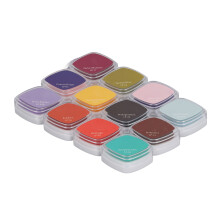 12-Farben-Stempelkissen-Set, waschbar, Schwammstempel für Kinder
