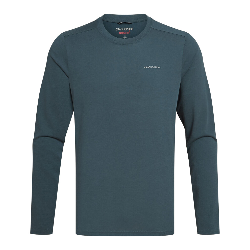 Craghoppers Men's Blue Abel Nosilife Long-Sleeved T-Shirt - Size 38 - Image 3