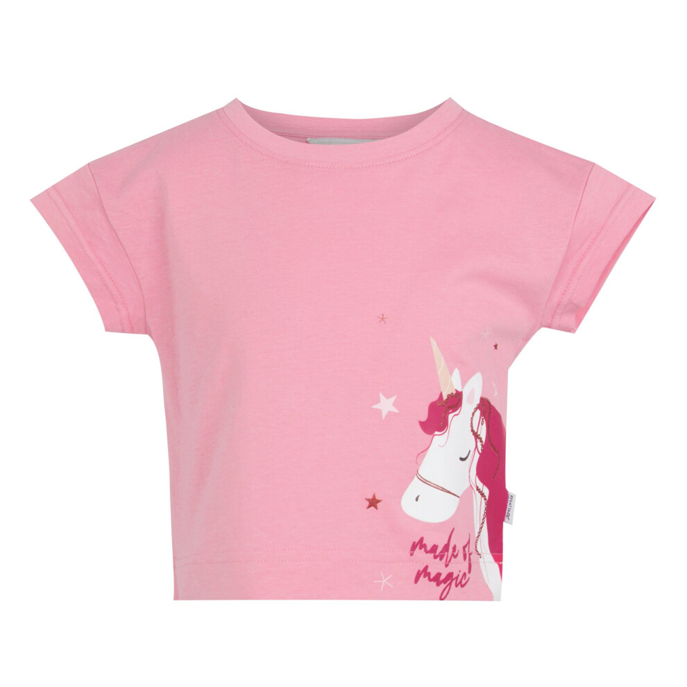 Regatta (24-36 Months, Sweet ) Childrens/Kids Animal Luna The Unicorn T-Shirt Pink