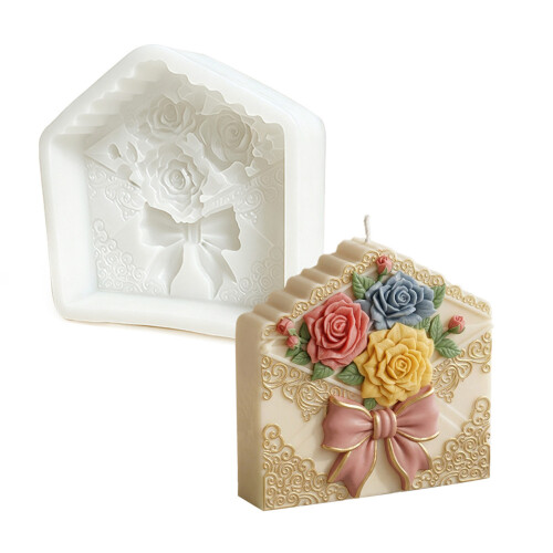Charm Envelope Shape Candle Mould Silicone For Art Creation