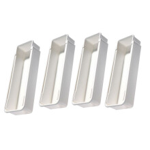 White Kitchen Shelf Divider For Utensils Cosmetics Personal