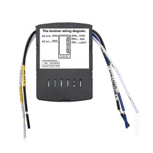 WiFi weiße Deckenventilator-Fernbedienung 110 V, 300 W, 13,6 x 5 cm