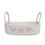 Large Capacity Fabric Storage Bin With Bowknot For CDs-White 1
