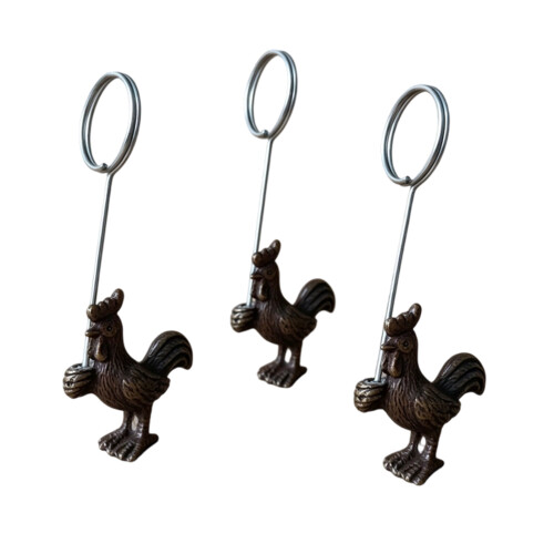 Delicate Miniature Metal Bookmarks Clip Feature Chinese-Chicken