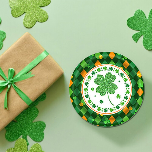 Engangs servisesett til St. Patricks dag, 12 deler 2