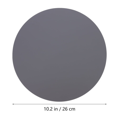Silicone Table Placemats Grey 2 pcs 10.2x10.2 in 1