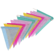 Ensemble de banderoles en tissu coloré, 48 pièces, avec 4 cordes
