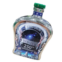 Whiskyflasche in klassischer Form zu Ehren von-Grüner Einband
