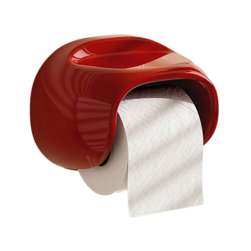 Distributeur de mouchoirs mural contemporain, support-Rouge