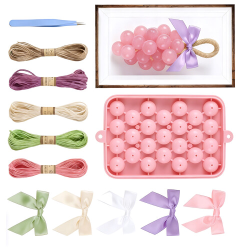 Le paquet de fabrication de savon en forme de raisin-Rose