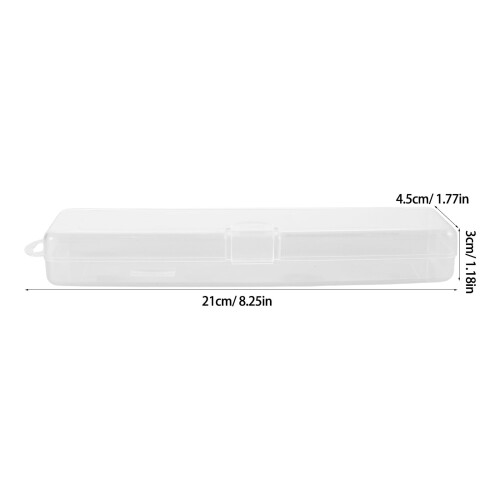 Tragbarer, transparenter Make-up-Pinselhalter mit Deckel 1
