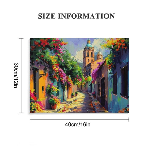 Mexikanisches Dorf Wandbild-Poster-Set 2