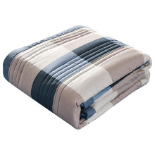 Cotton quilted plaid throw blanket 60x80 inch warm white