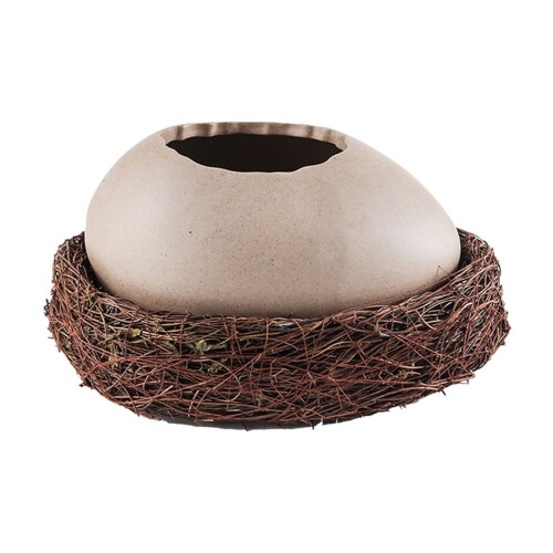 Κεραμικό μπολ για επιδόρπιο Bird's Nest μπεζ 1 τεμ.