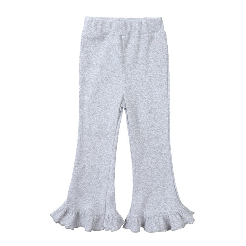 Mädchen-Schlaghosen mit hohem Bund aus Polyester und Elastan