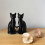 Herz-Design, schwarze Katzen, Paar-Statue, romantisches Geschenk 4