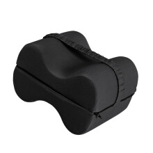 Oreiller de soutien des jambes conçu pour une relaxation-Noir