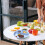 Plateau alimentaire rond à 3 compartiments, durable et polyvalent 5